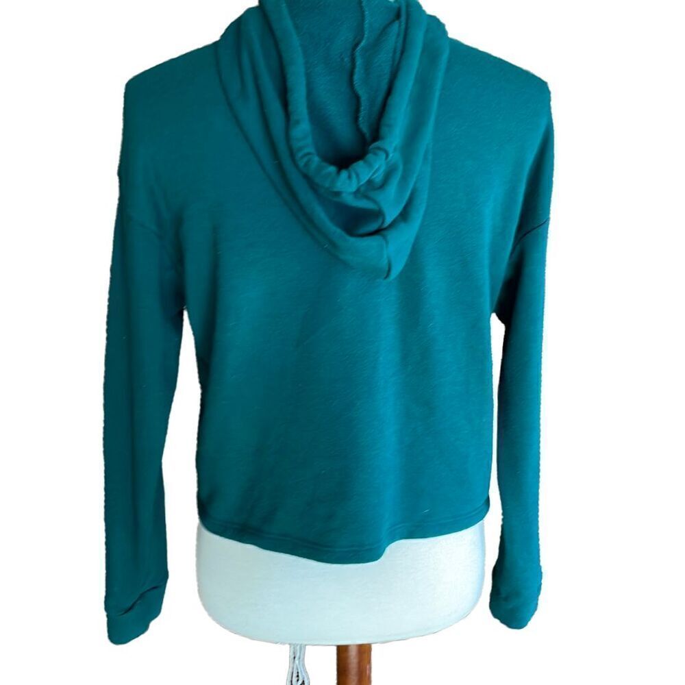 Forever 21 Green Cropped Hoodie S - Picture 7 of 10